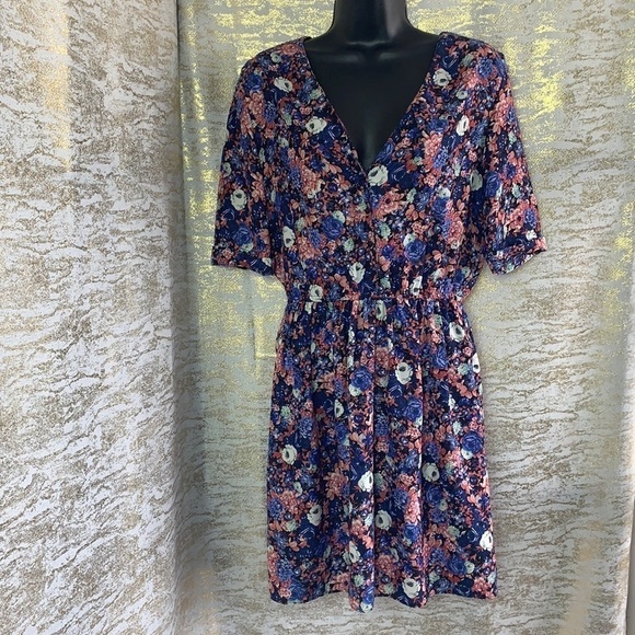 Zara Tropical  Floral Tunic Half Sleeve Casual Mini Dress Size S - Picture 3 of 14
